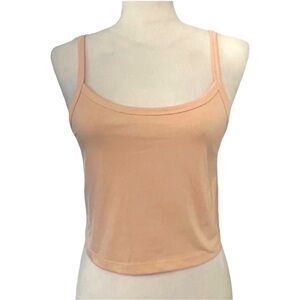 NWT Sanctuary Peachy Cream Spaghetti Strap Crop Top - Size XXS